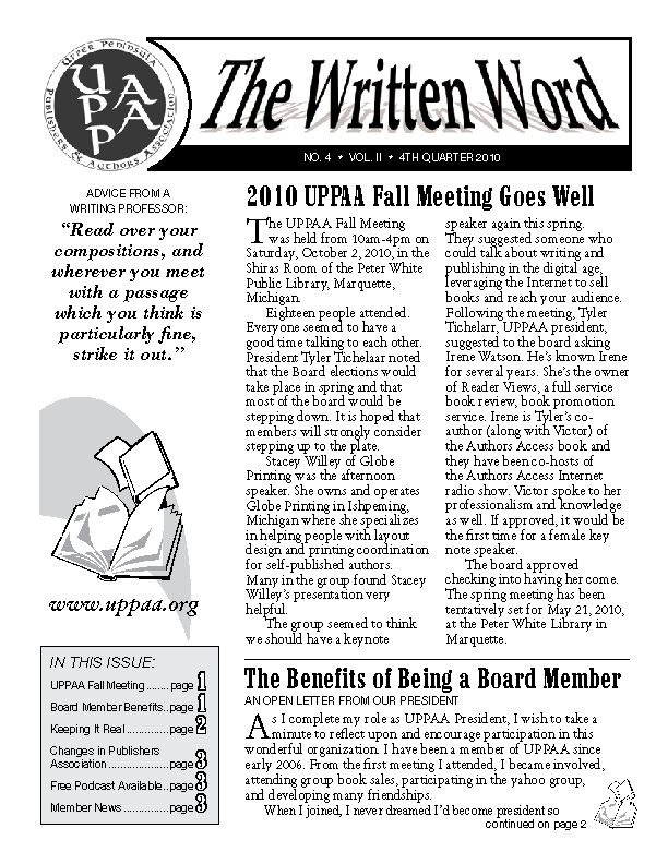 Fall 2010 Newsletter