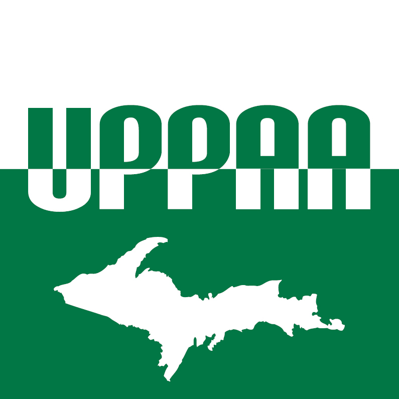 UPPAA logo, square, flush with bottom