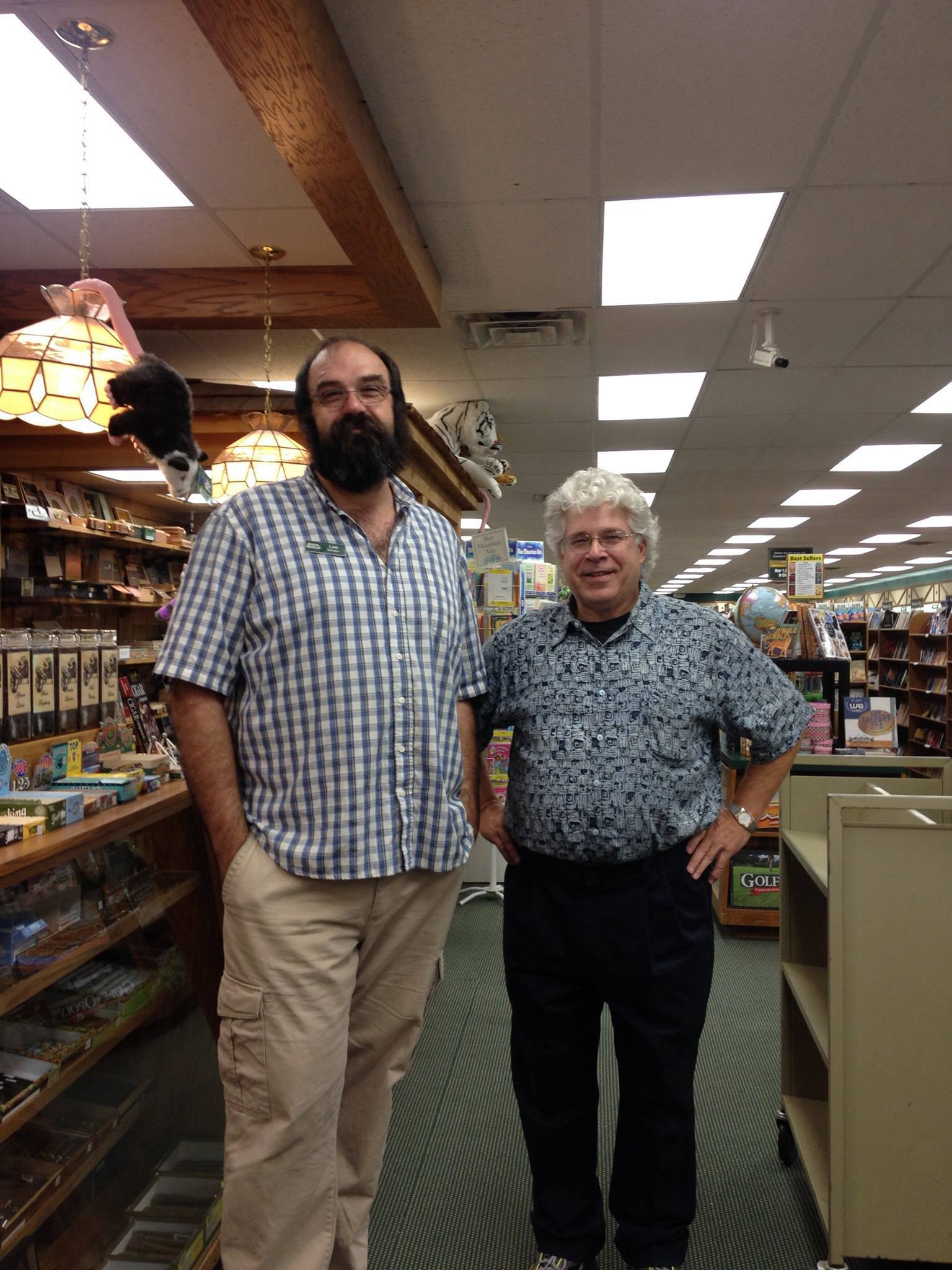 (Lee Laforge with local author Allen Wright)