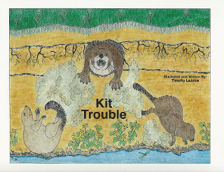 UPPAA Kit trouble is a children's book with a drawing of a moose and a bear.