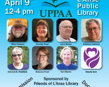 UPPAA The flyer for the up authors book fair in lansing.