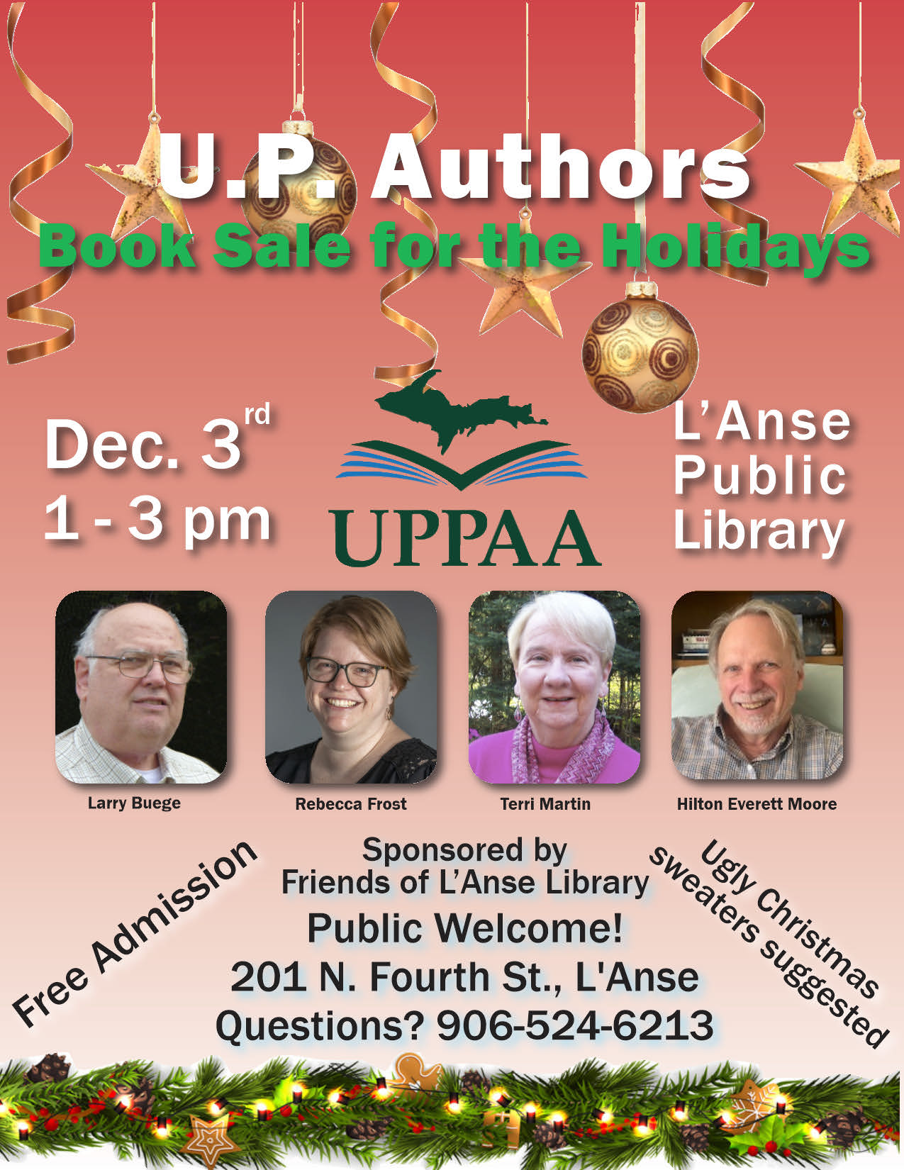 UPPAA Uppa authors book gala for the holidays.