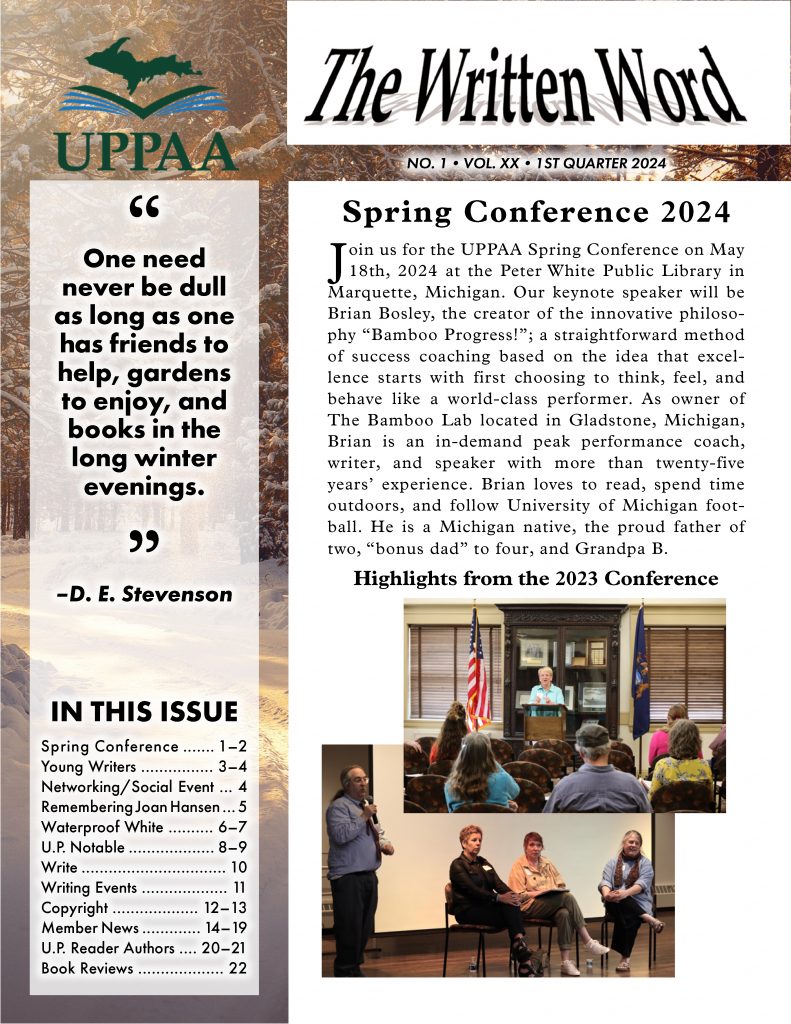 UPPAA The uppa written word spring conference 2014.